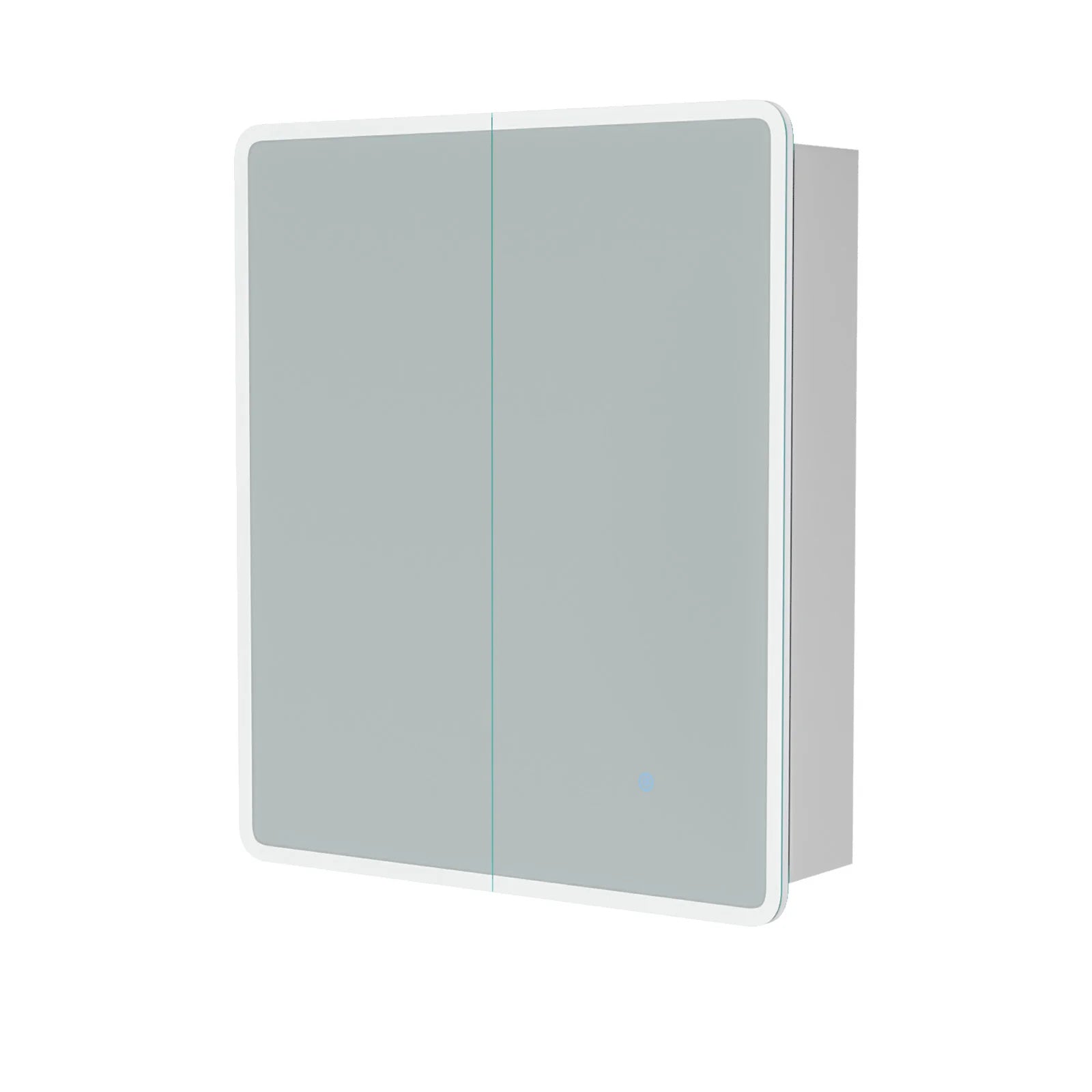 LED Bathroom Mirror Cabinet 2 Doors 600 x 130 x 700mm with Sensor