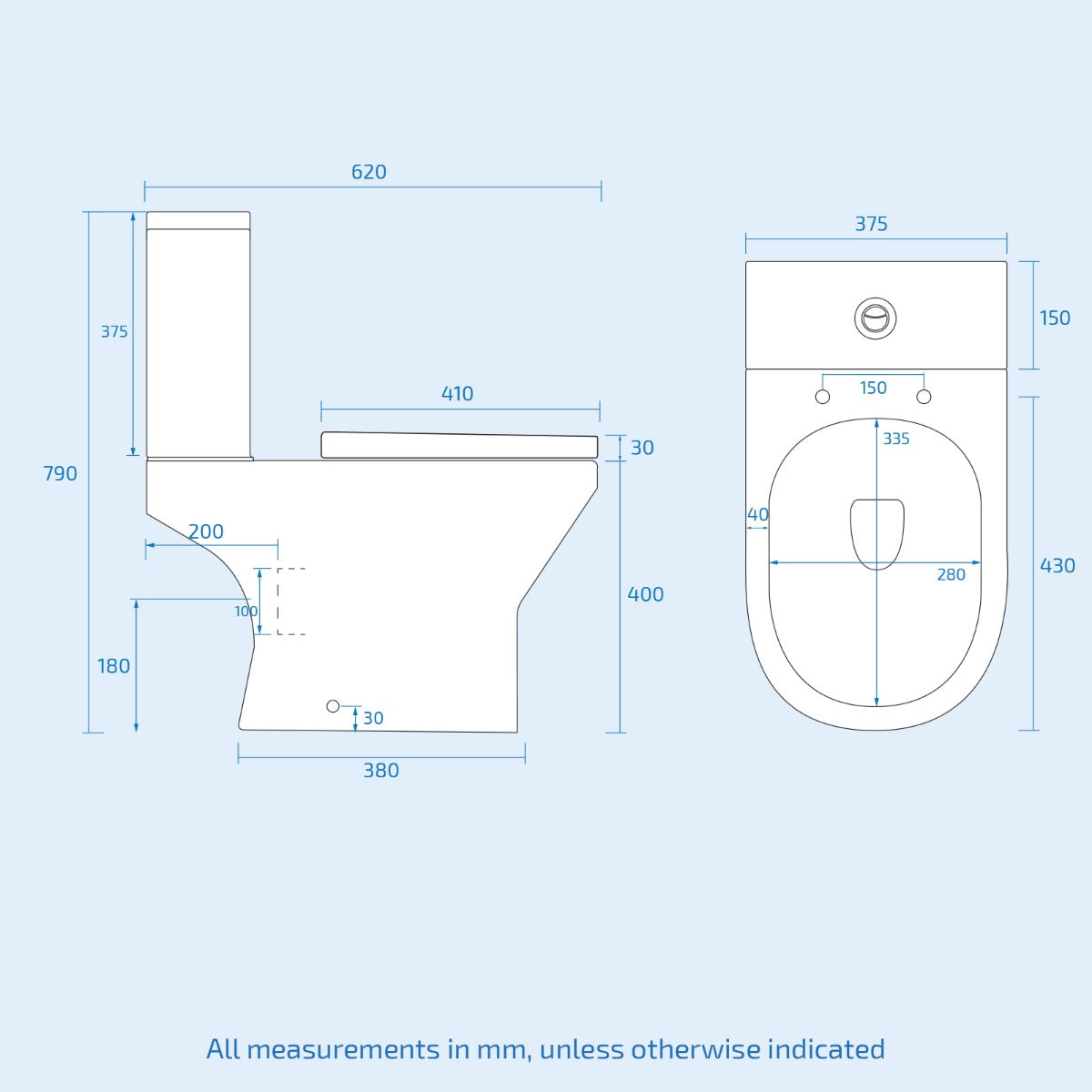 Cloakroom Quarter Circle Corner Basin & Rimless Close Coupled Toilet