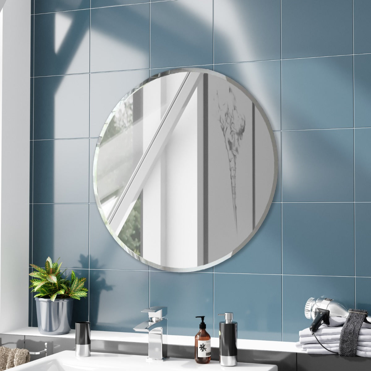 Bowen 500mm Round Mirror