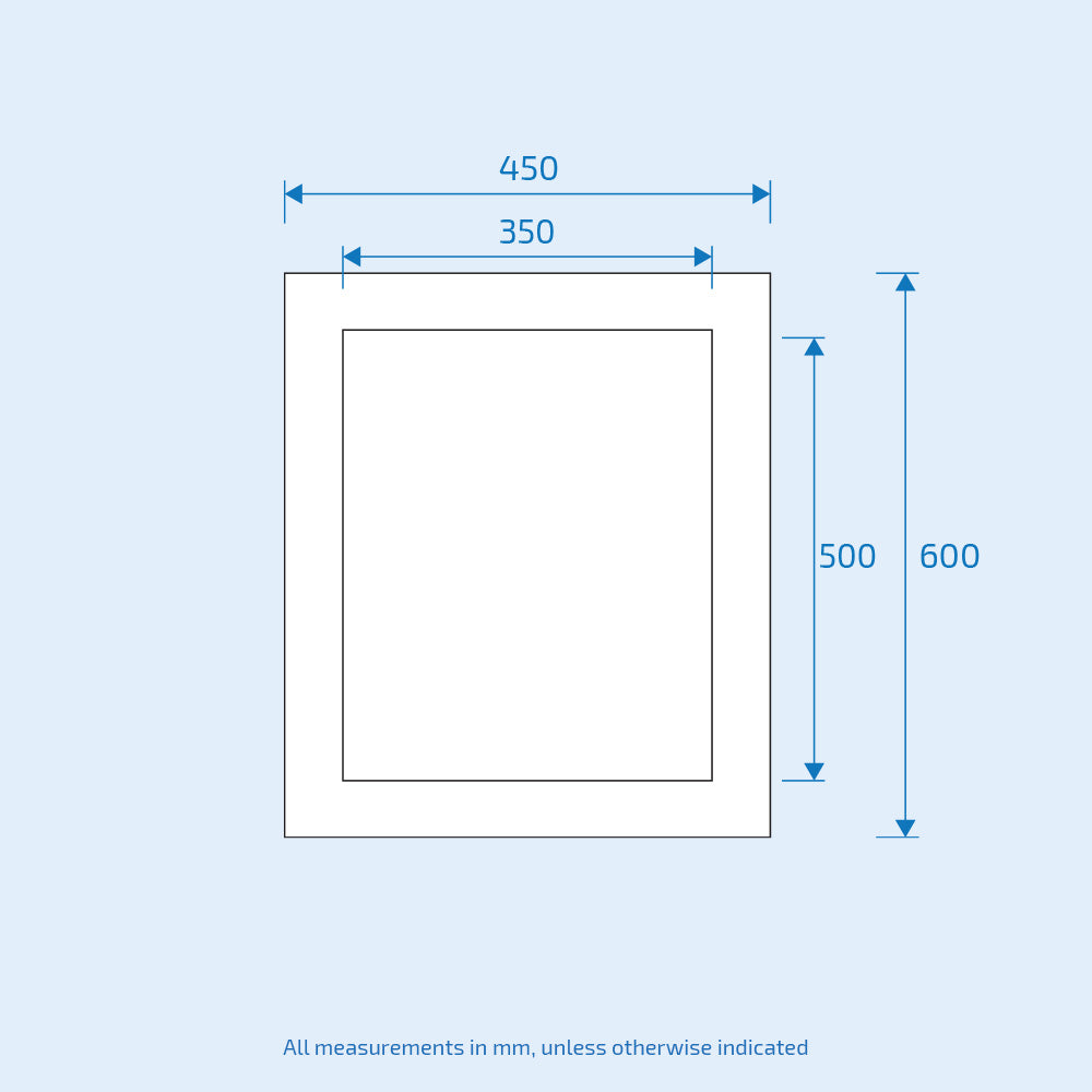 Bowen 450 x 600 Double Layer Mirror