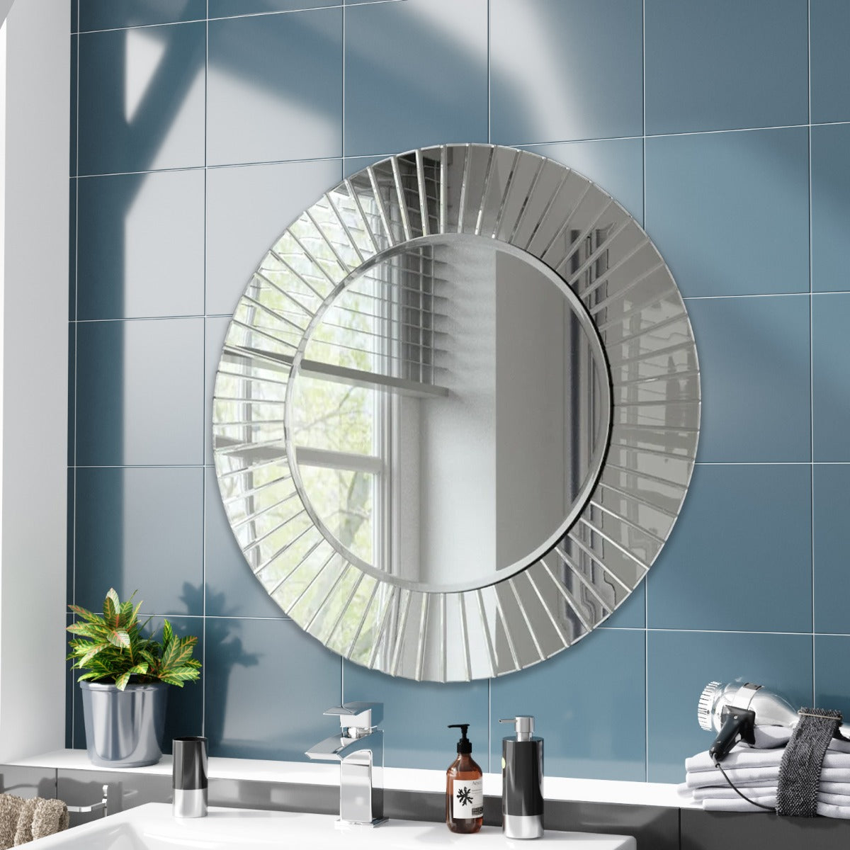 Bowen 600 Round Double Layer Mirror