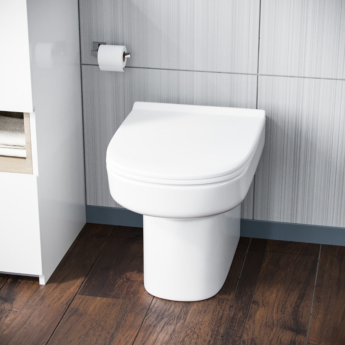Aalan Back To Wall Pan and PP Soft Close Toilet Seat