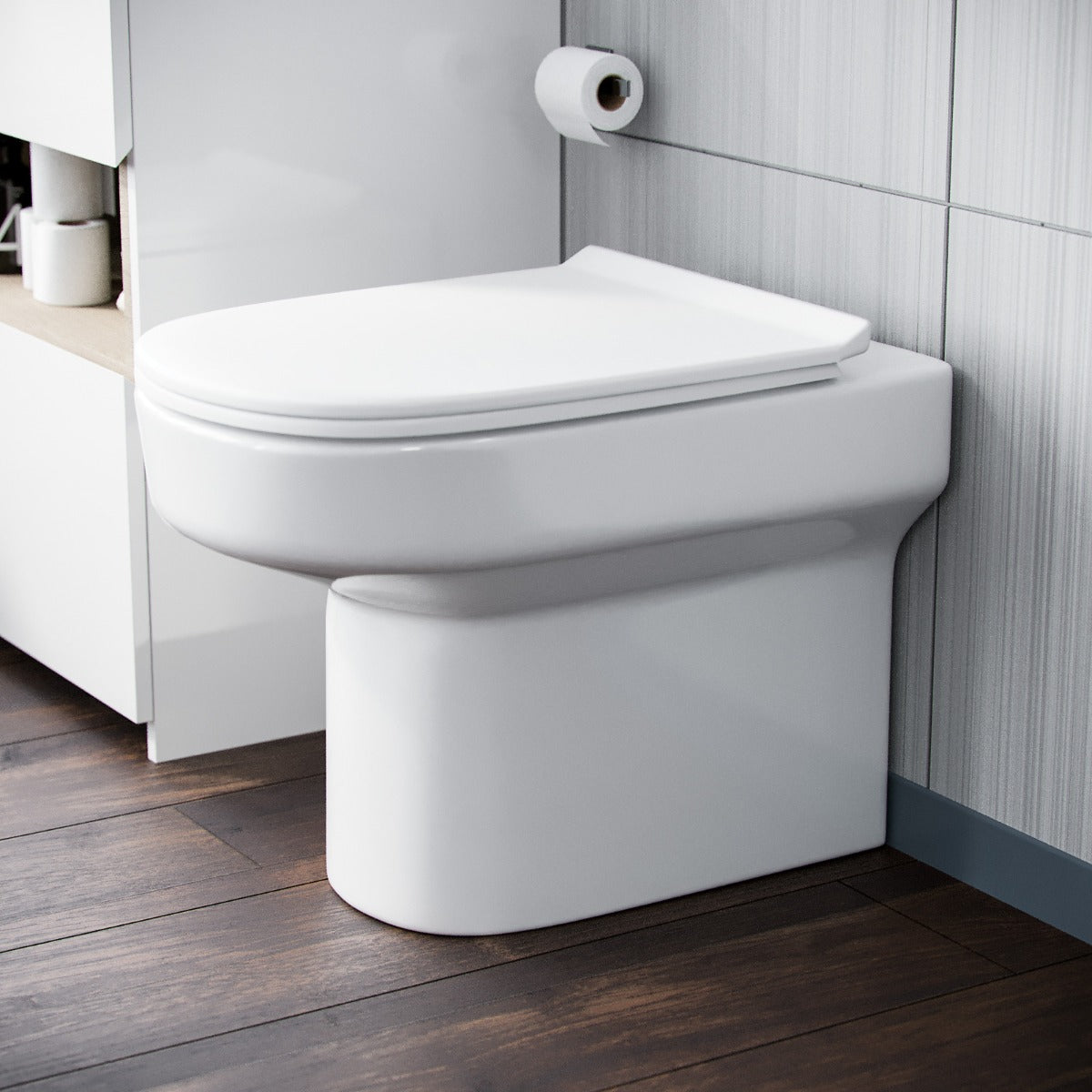 Aalan Back To Wall Pan and PP Soft Close Toilet Seat