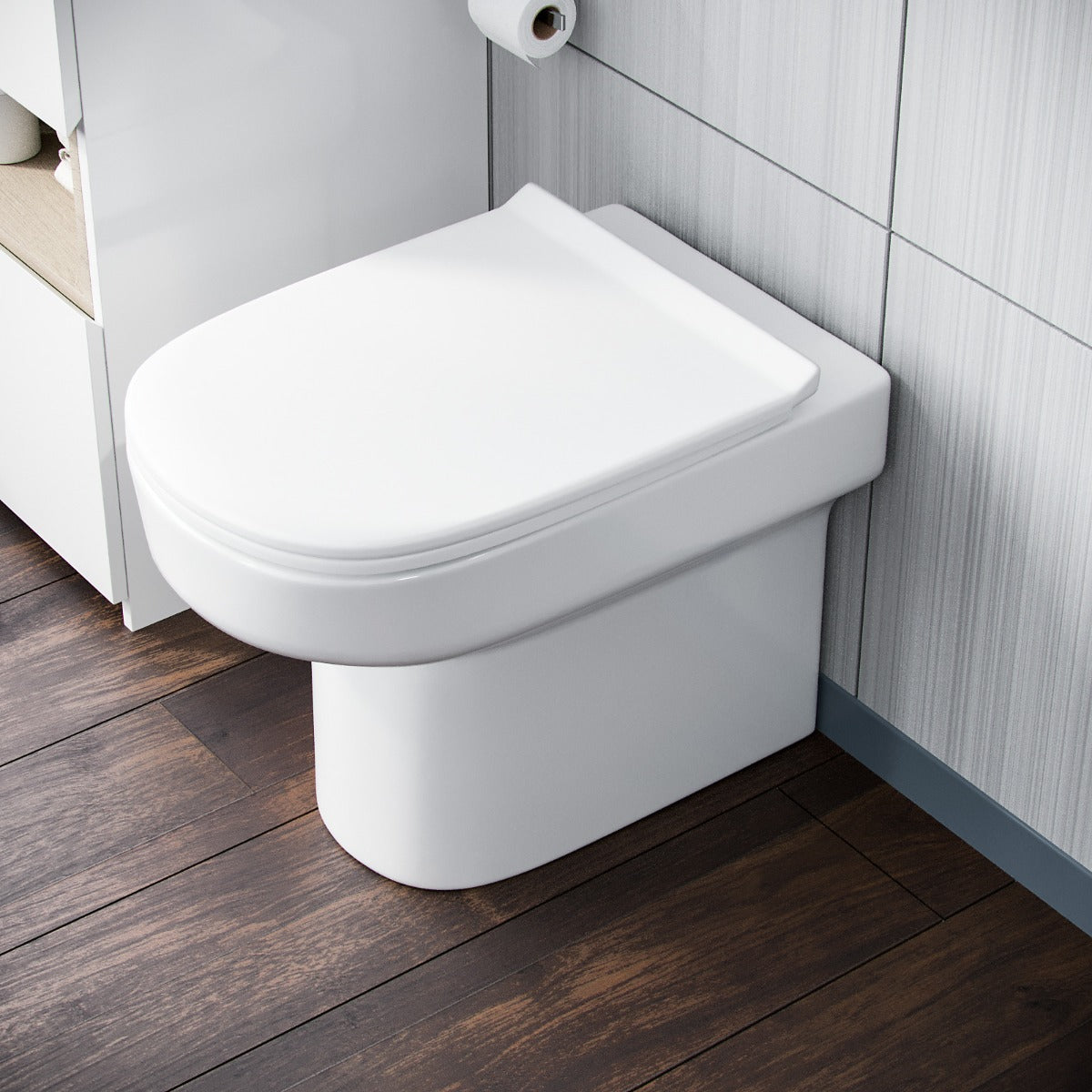 Aalan Back To Wall Pan and PP Soft Close Toilet Seat
