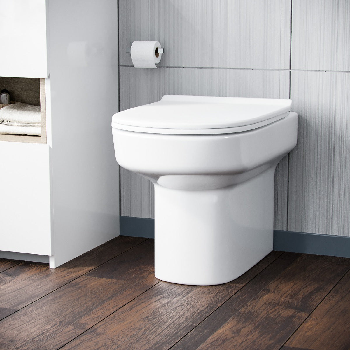 Aalan Back To Wall Pan and PP Soft Close Toilet Seat