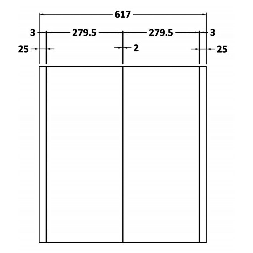 Dunn 600 mm Storage Mirror Cabinet