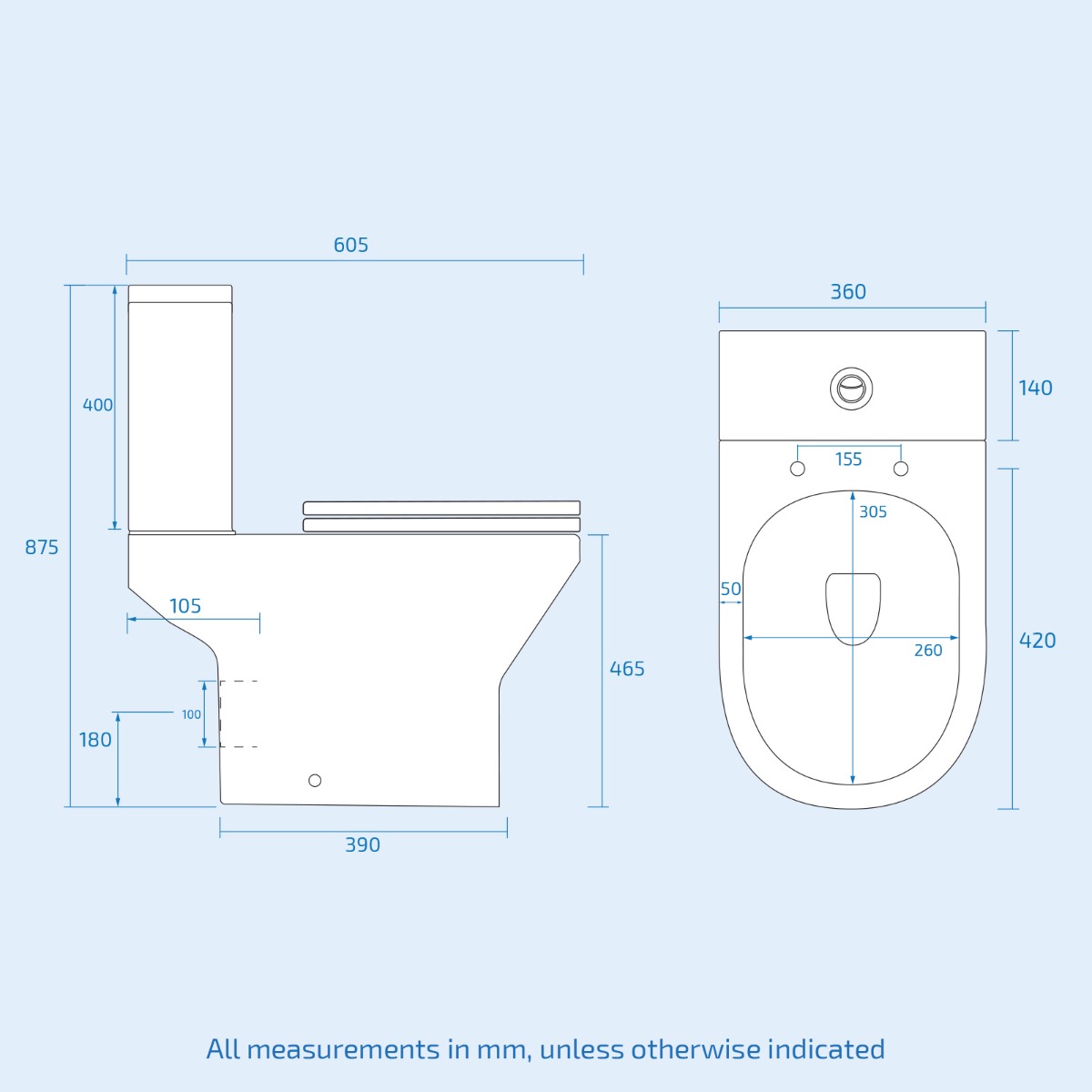 Nanuya White L-Shaped LH Shower Bath & Basin BTW Toilet Vanity With Taps