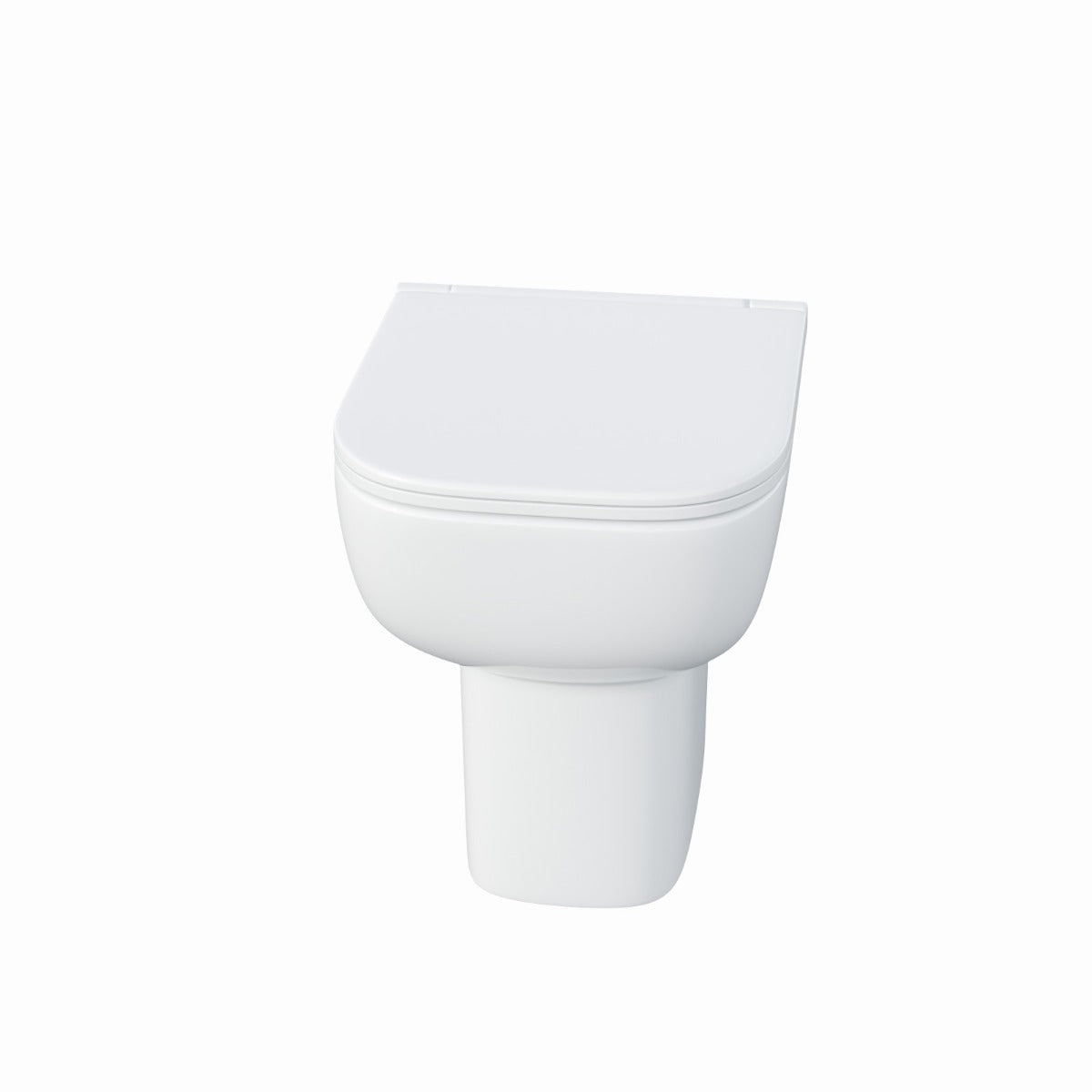 Comfort Height Rimless Back To Wall Pan & Soft Toilet Seat