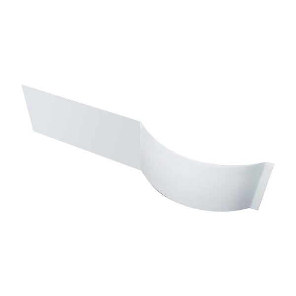 Diamond 1700 x 700mm P-Shaped Modern Shower Bath with Screen & Front Panel Right Hand