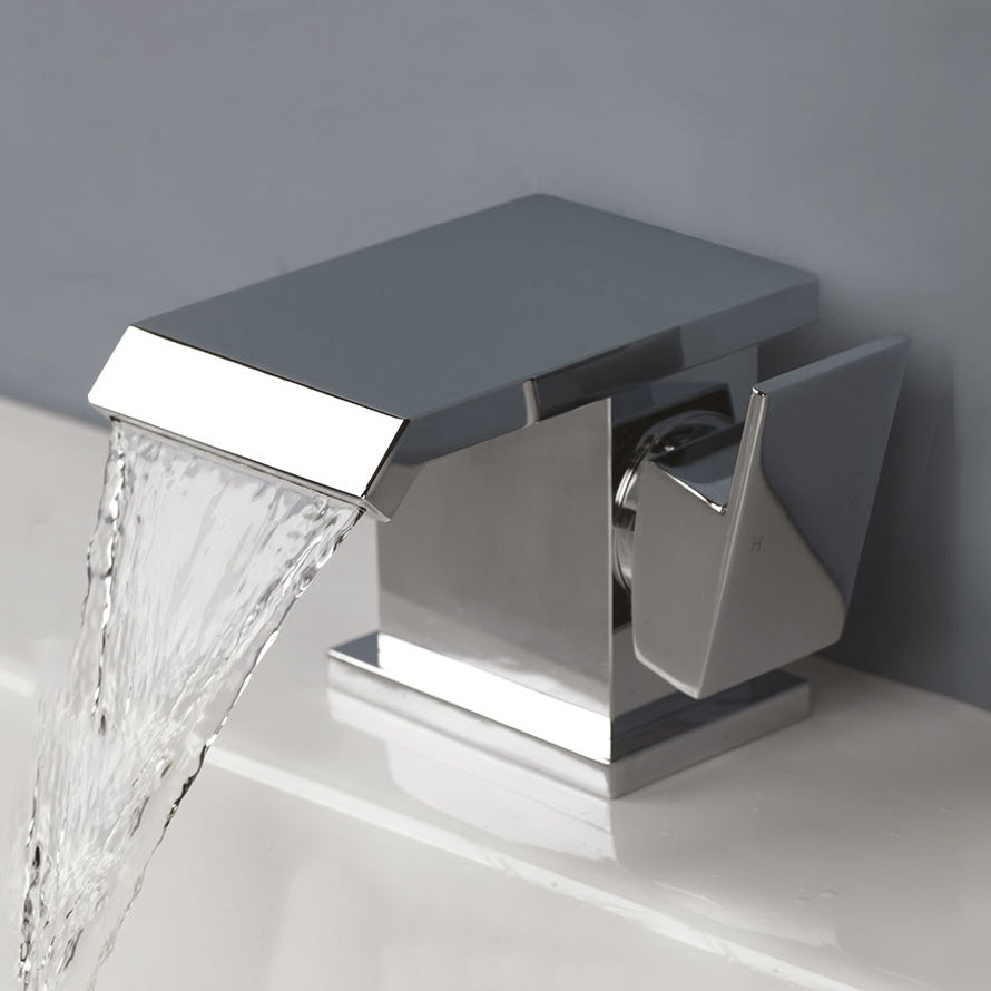 Truro Waterfall Basin Mono Mixer Tap + Pop Up Waste Chrome