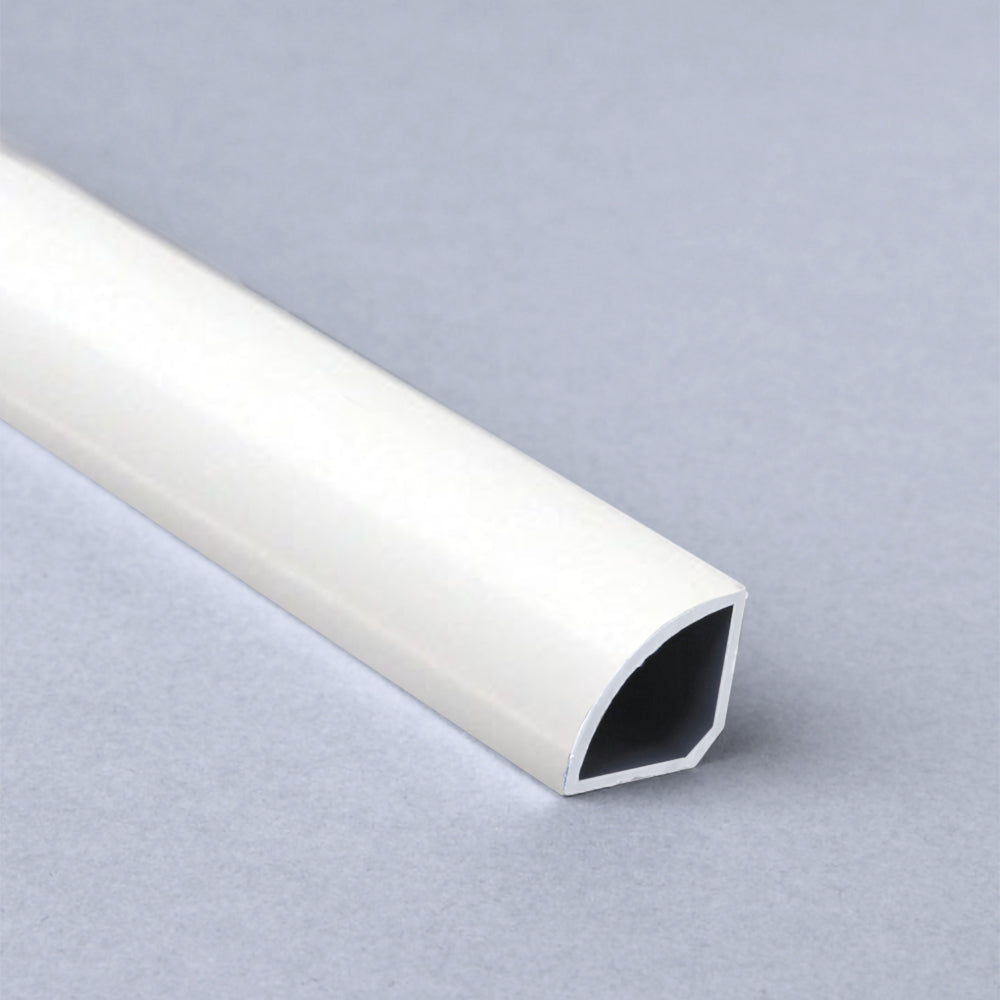 Retroft 2.4m White Quarter Round PVC Trim For Wall & Ceiling Panels - Universal Size