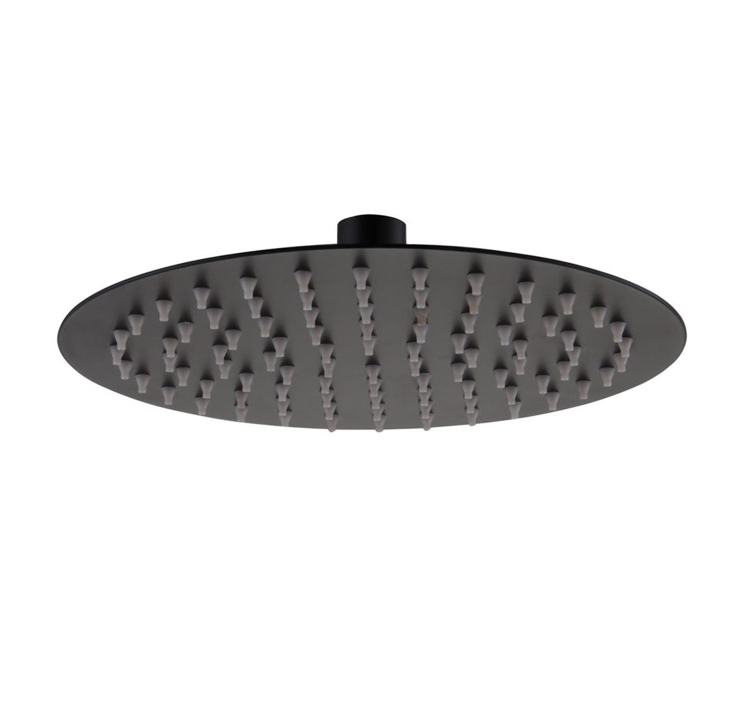 Voilet 2 Dial 2 Way Concealed Thermostatic Mixer, 200mm Shower Head, Slider Rail & Handset Matte Black