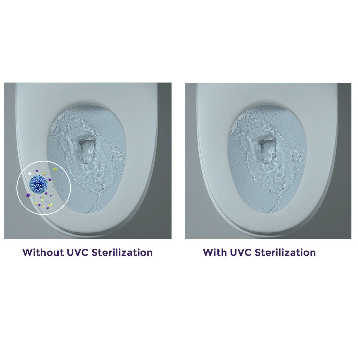 Portable 20L Camping Travel Toilet Compact Potty Loo with UVC Smart Sterilizer