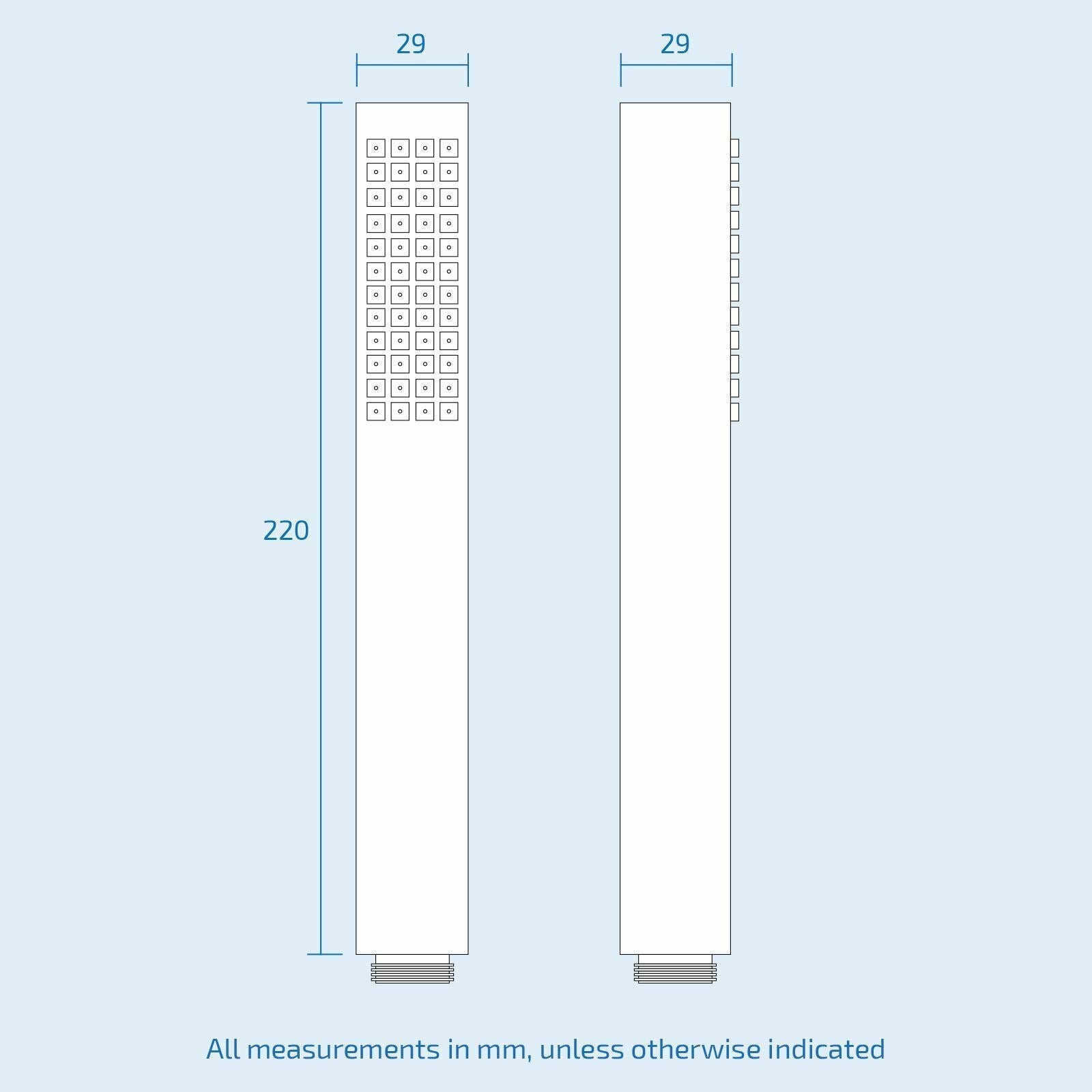 Drayton 2 Way Chrome Exposed Shower Mixer Tap with Bath Filler & Handset