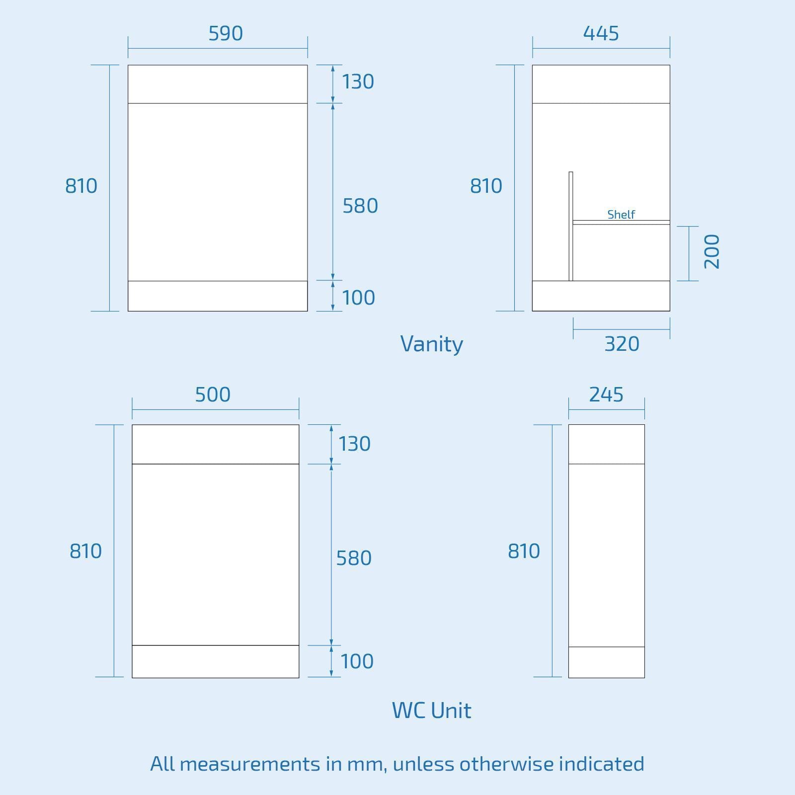 Aric White White 1100mm RH Gloss Vanity Unit Basin Sink Cabinet Flat Pack