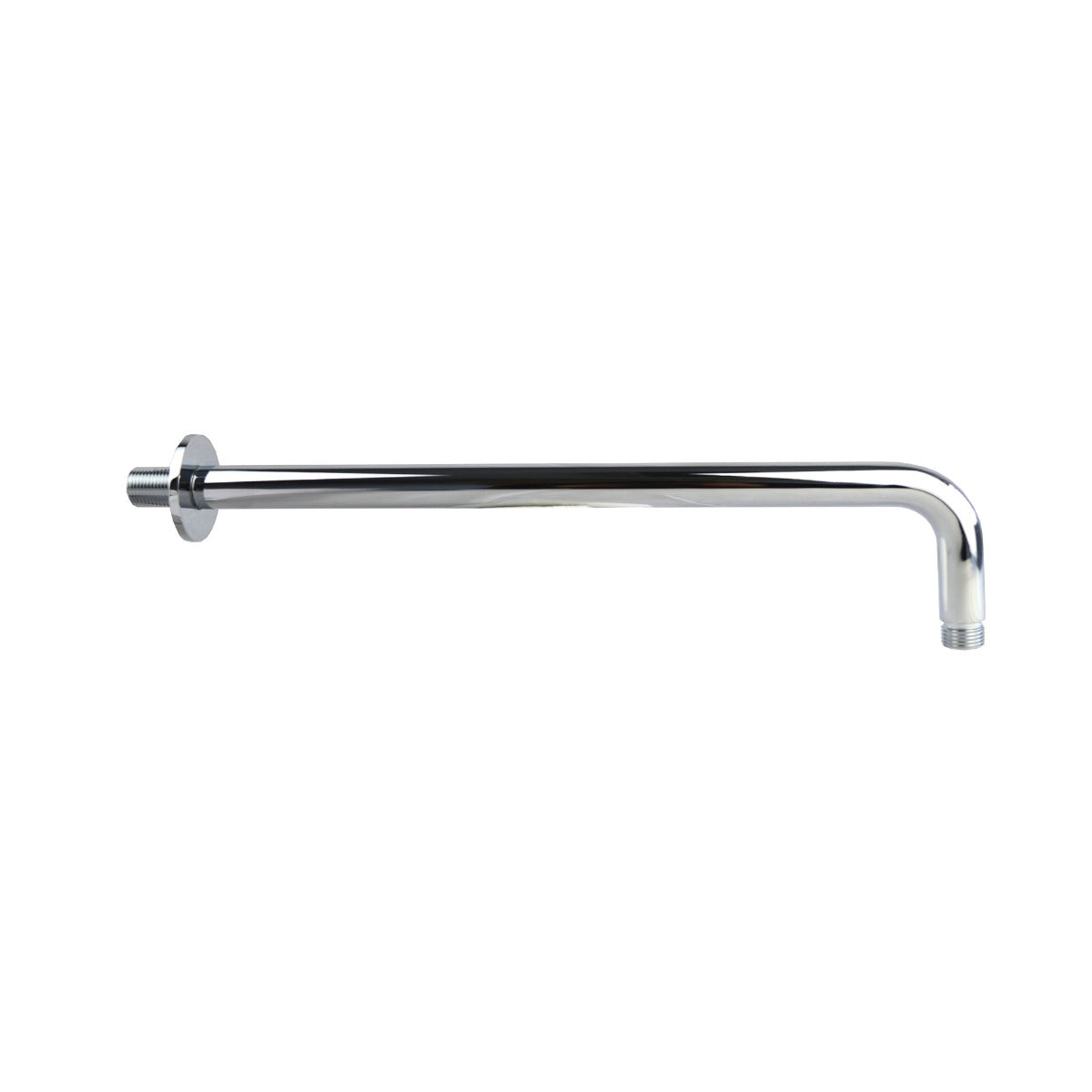 Dunn 200mm Chrome Thin Round Brass Swivel Shower Head Round + 380mm Wall Arm