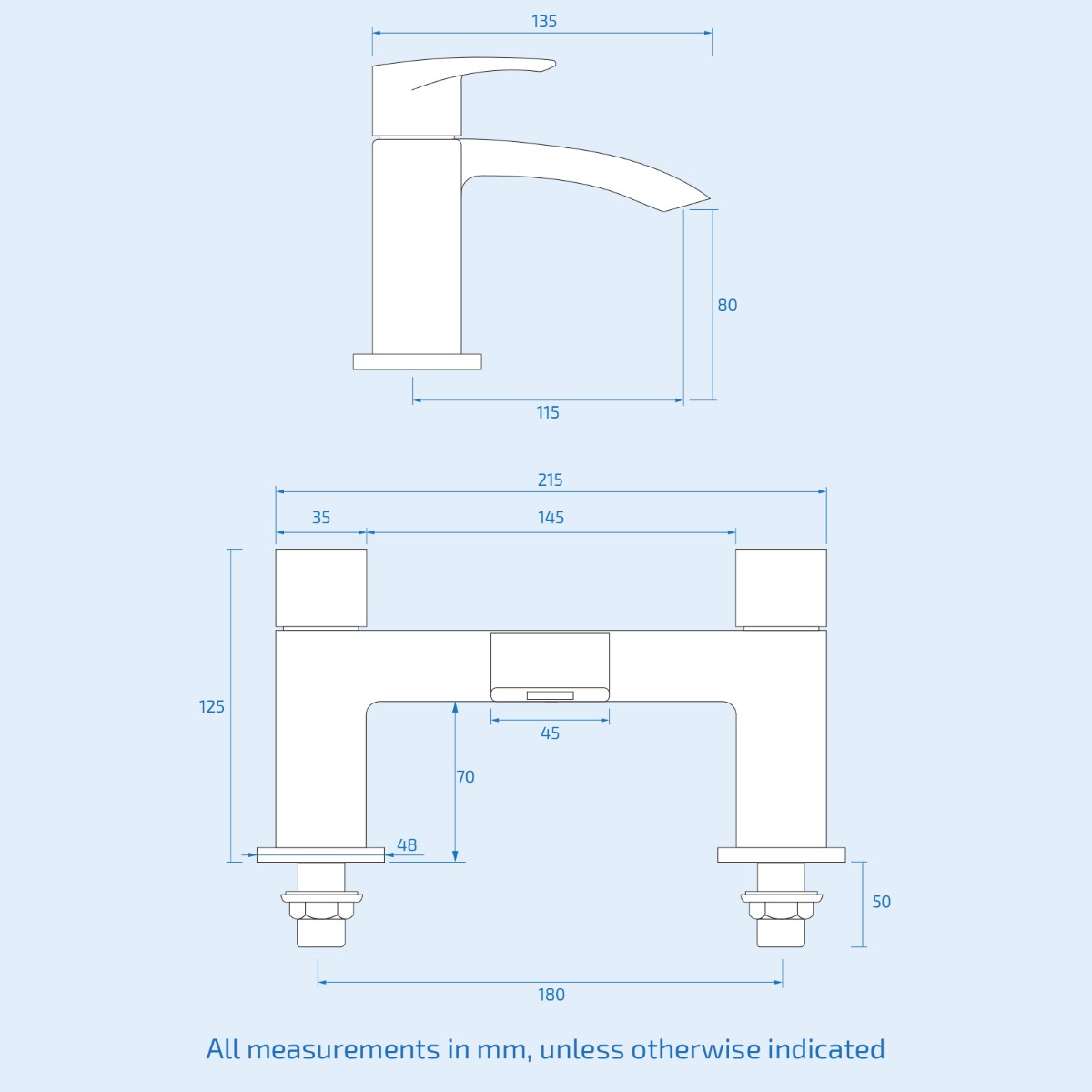 Matte Black Round Basin Tap & Bath Filler with Sink & Sprung Waste Set