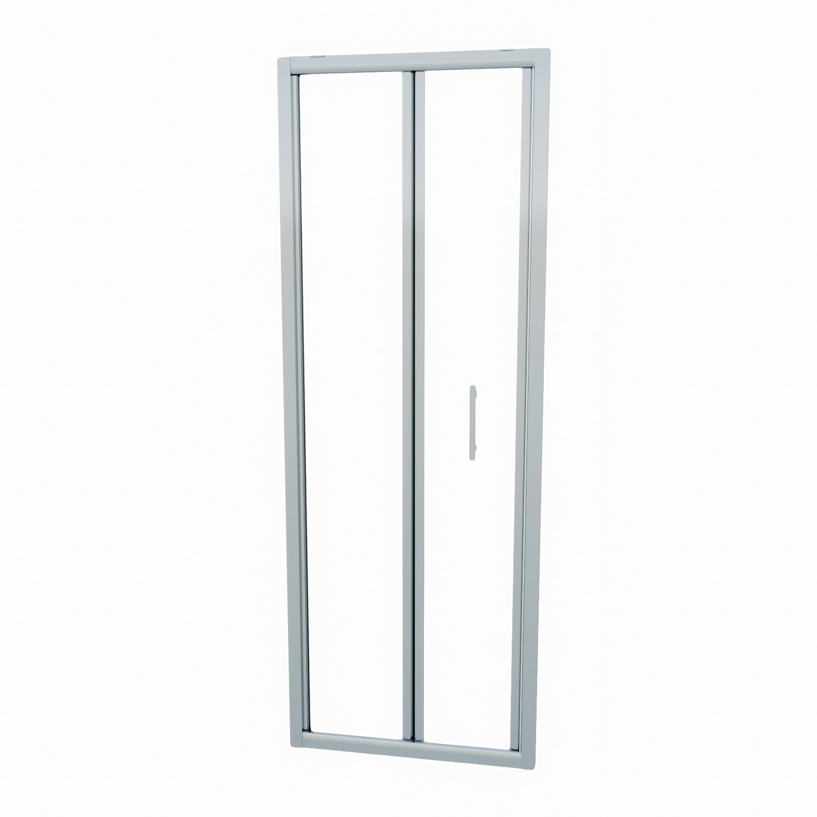 700 mm Chrome Bi-Fold Door + 800 mm Chrome Frameless Side Panel