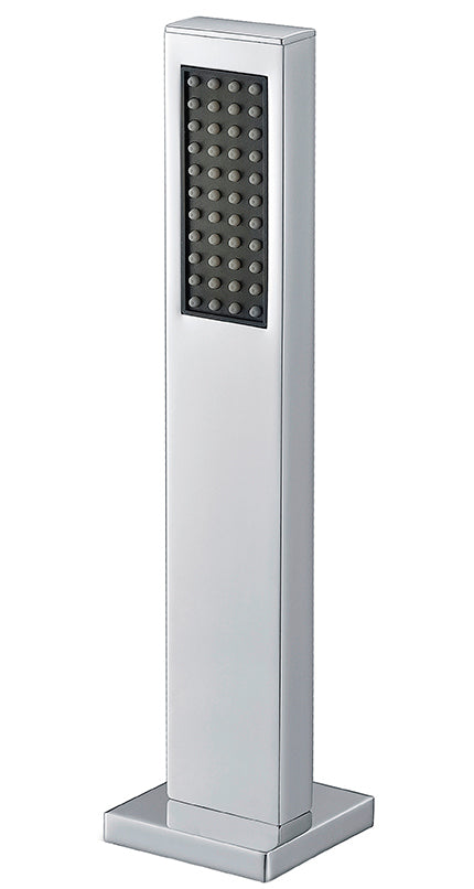 Chrome Bath Mounted Shower Handset Bathroom Solid Brass Square With 2m Hose