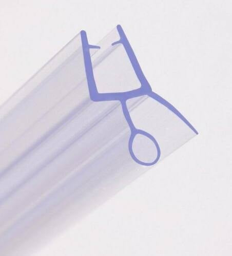 Bath Shower Door Rubber Seal Strip For 6mm Glass Seals Gaps Up To 10 mm