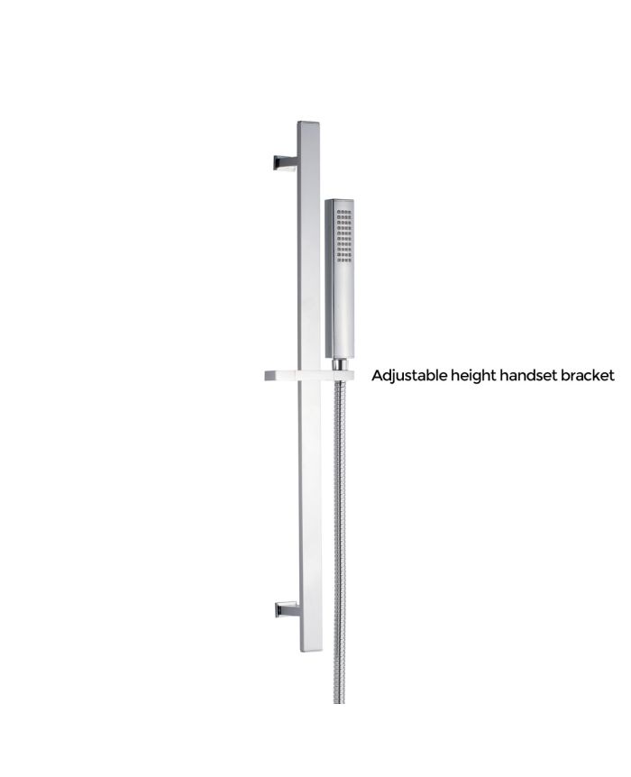 Slider Rail Shower Kit With Brass Handset & Shower Hose