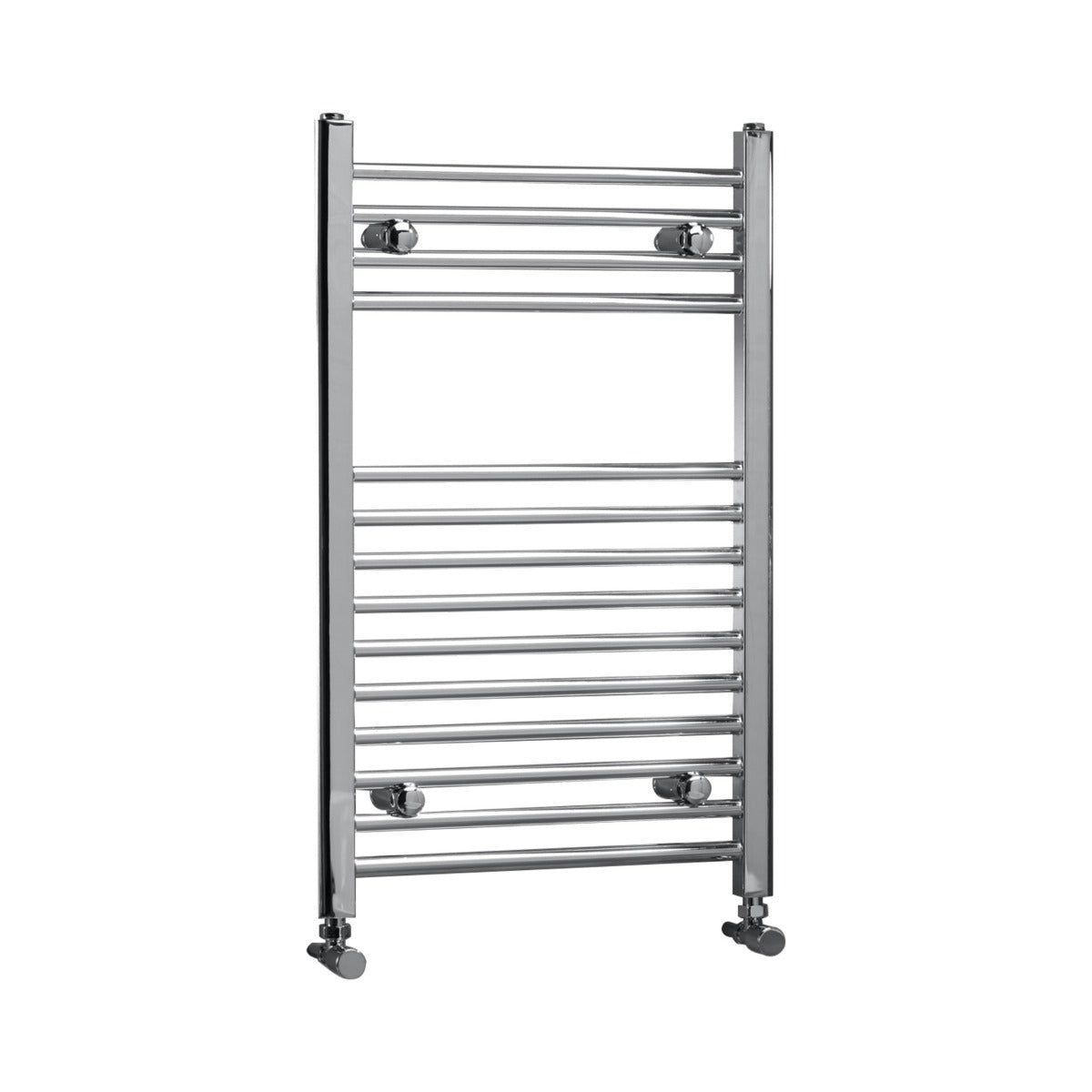 Kartel 800mm H x 500mm W Chrome Straight Vertical Towel Rail - STR508C