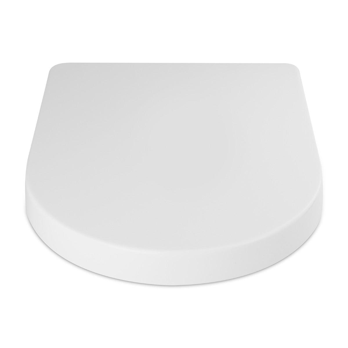 Universal Classic D-Shaped Design White Soft-Close Toilet Seat