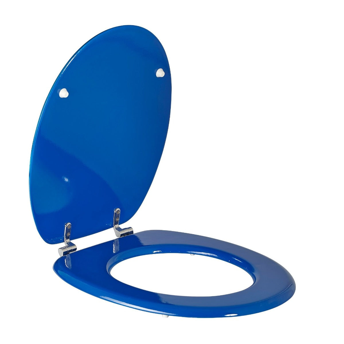 Universal Classic Oval Shaped Design Toilet Seat Water Blue Drop Water Pattern
