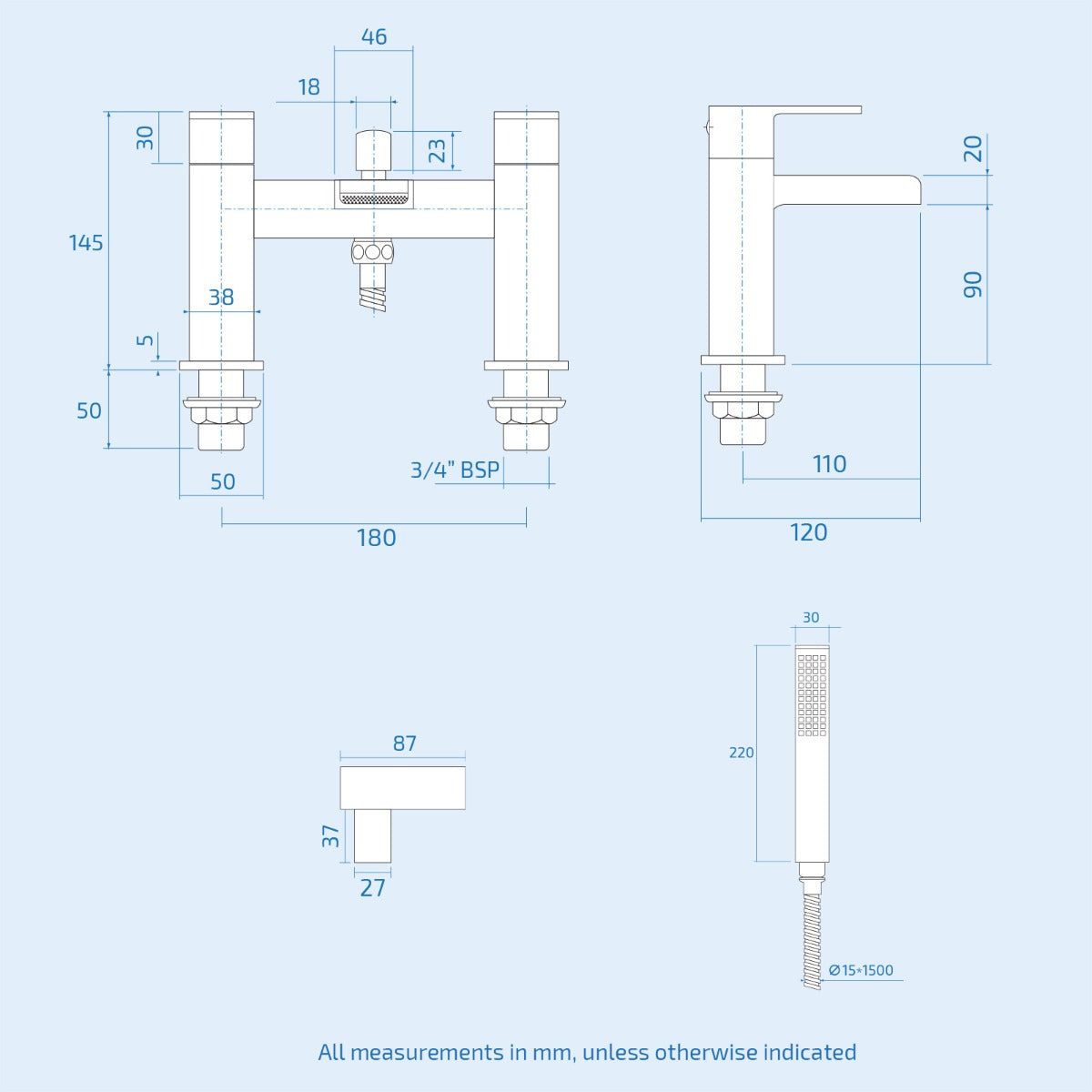 Ellen Bathroom Suite 1700mm Bath, Basin Vanity Unit, Toilet and Shower Screen
