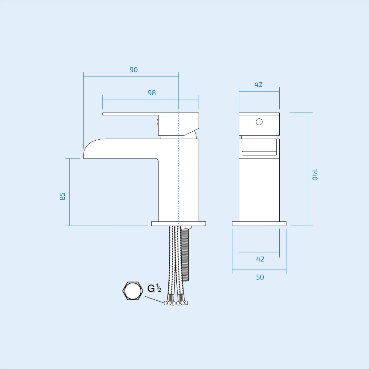 Nanuya bathroom suite toilet dimensions in millimetres