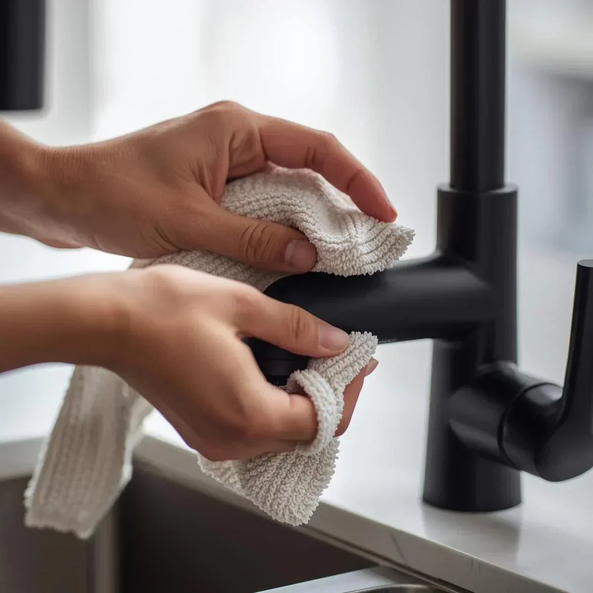 How to clean black taps like bathroom taps, kitchen taps