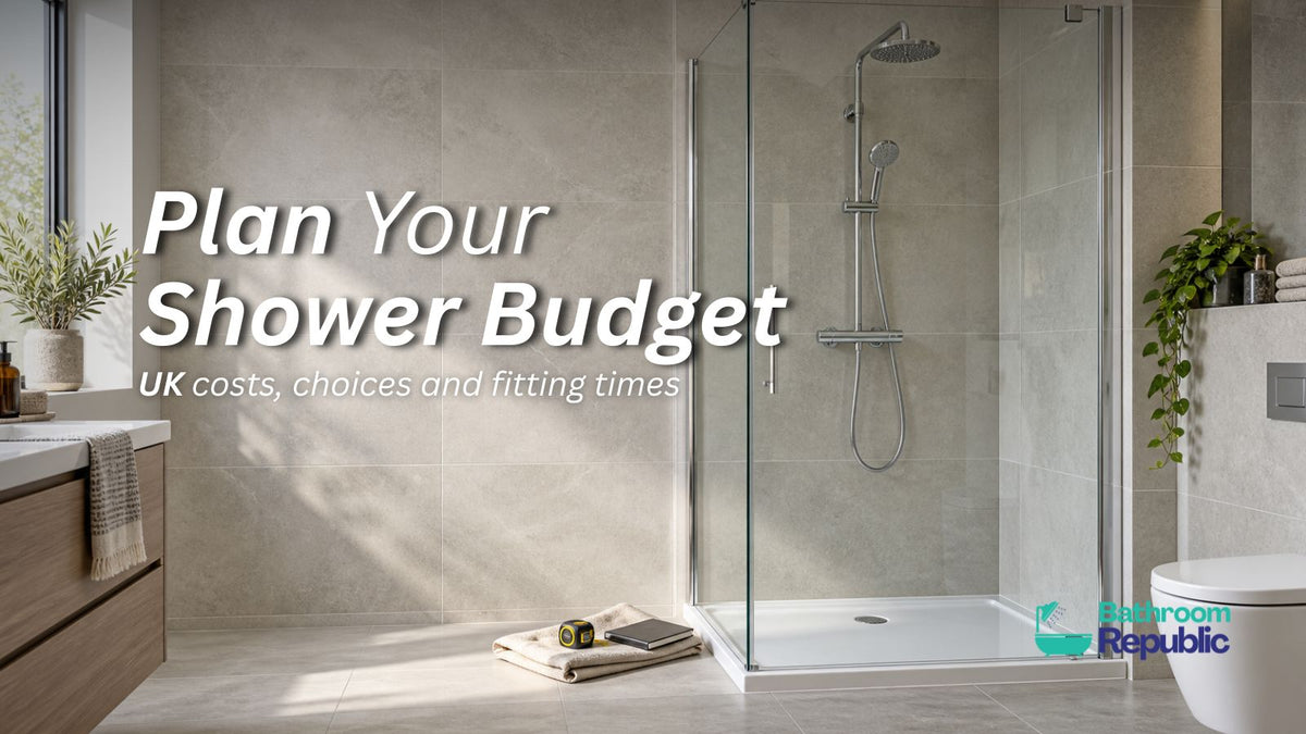 Modern exposed shower prepared for professional installation