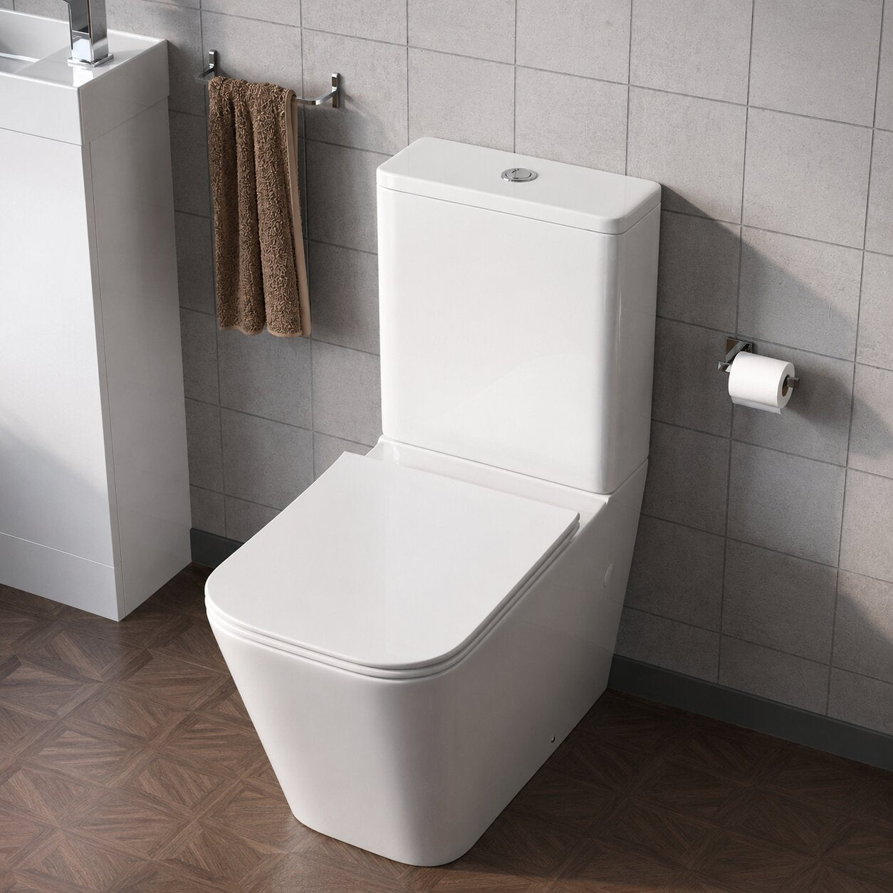 Selection of specialist toilets including cloakroom, 2-in-1 and comfort height designs in white — Bathroom Republic UK