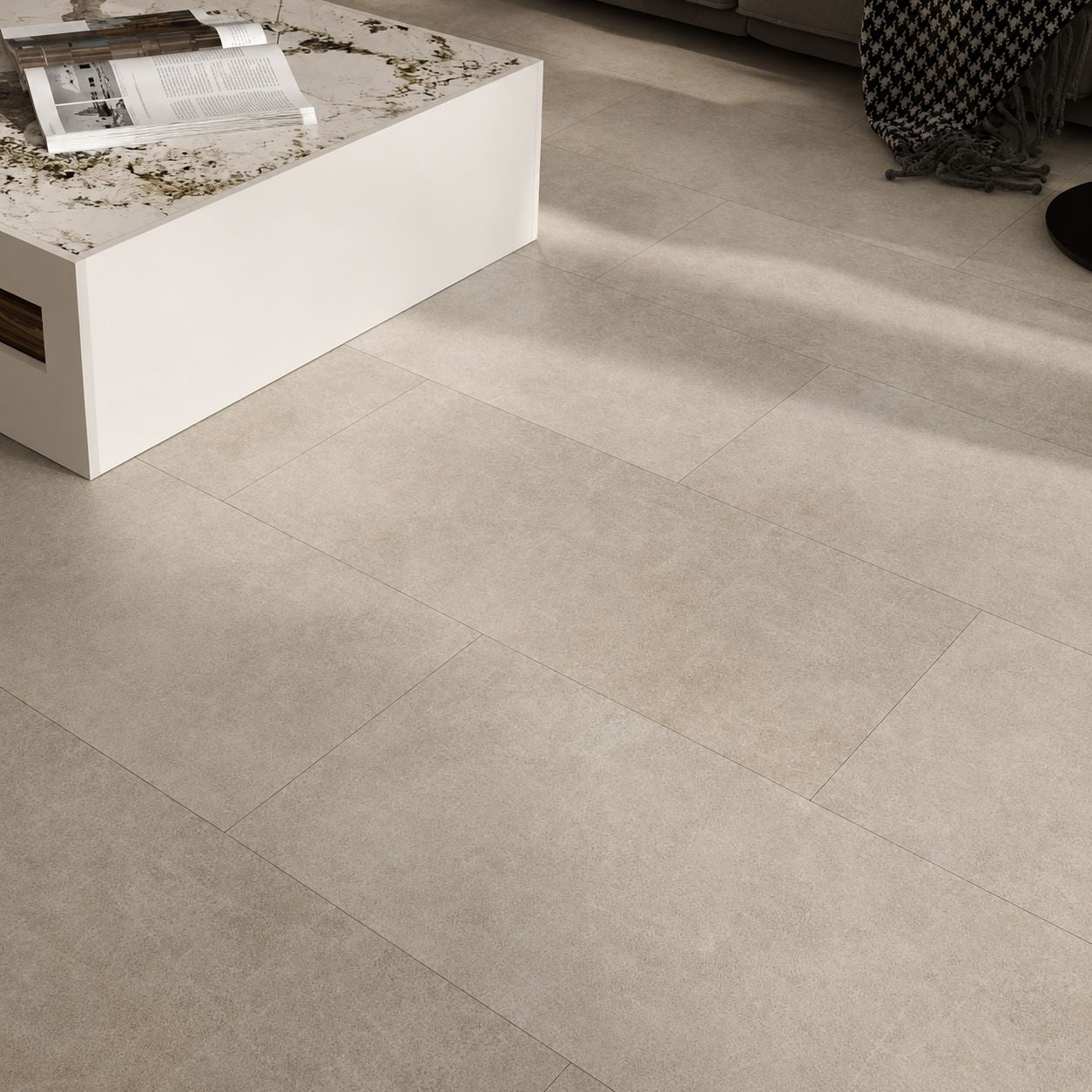 Marble effect SPC vinyl click floor tiles — Bathroom Republic UK