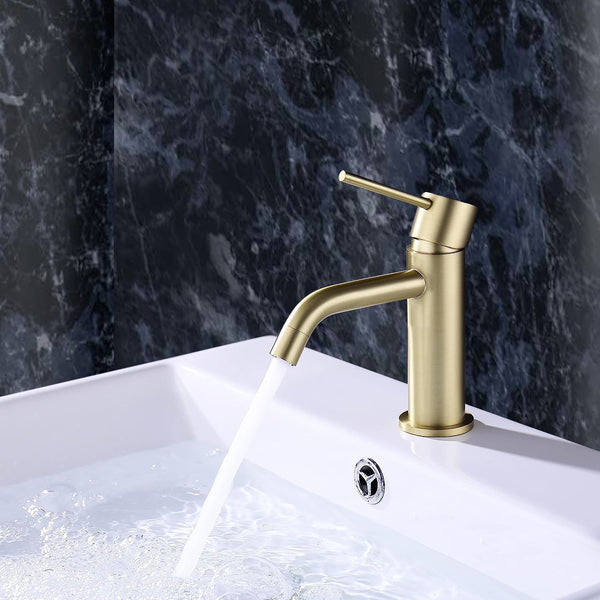 Brushed Brass Taps
