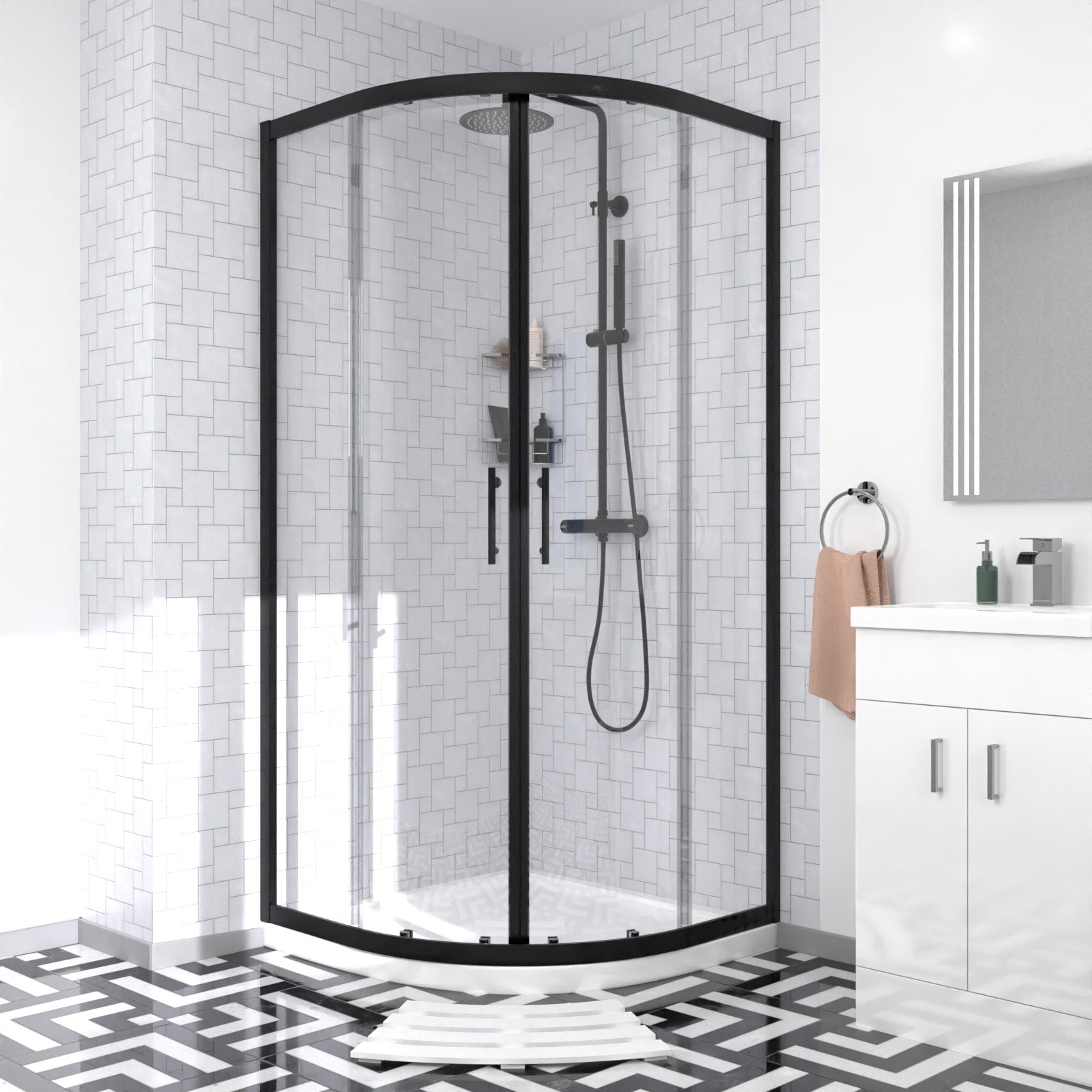 x Quadrant Shower Enclosure Doors