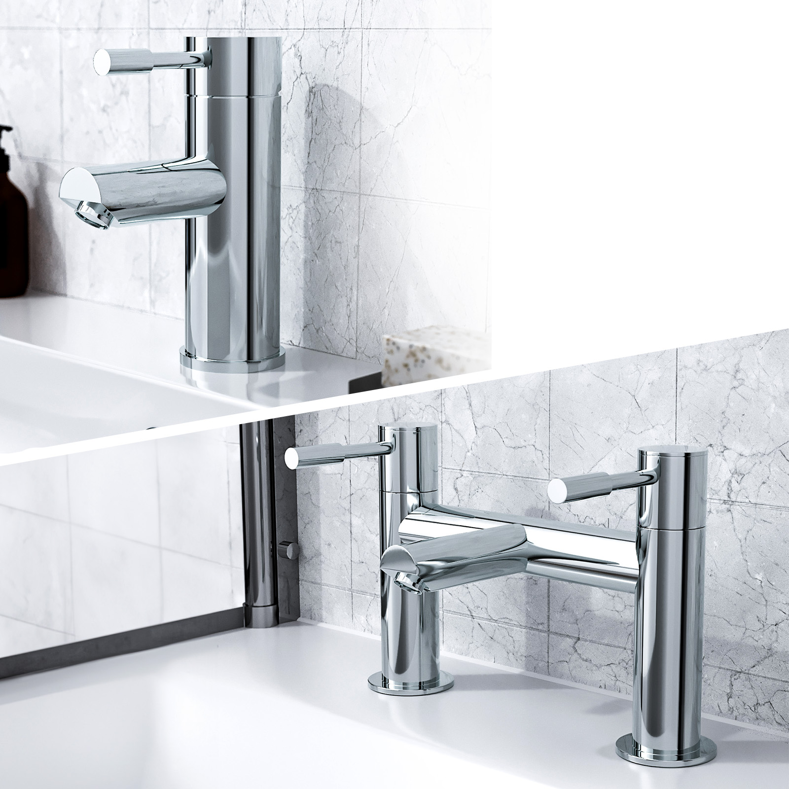 Bath & Basin Tap Set