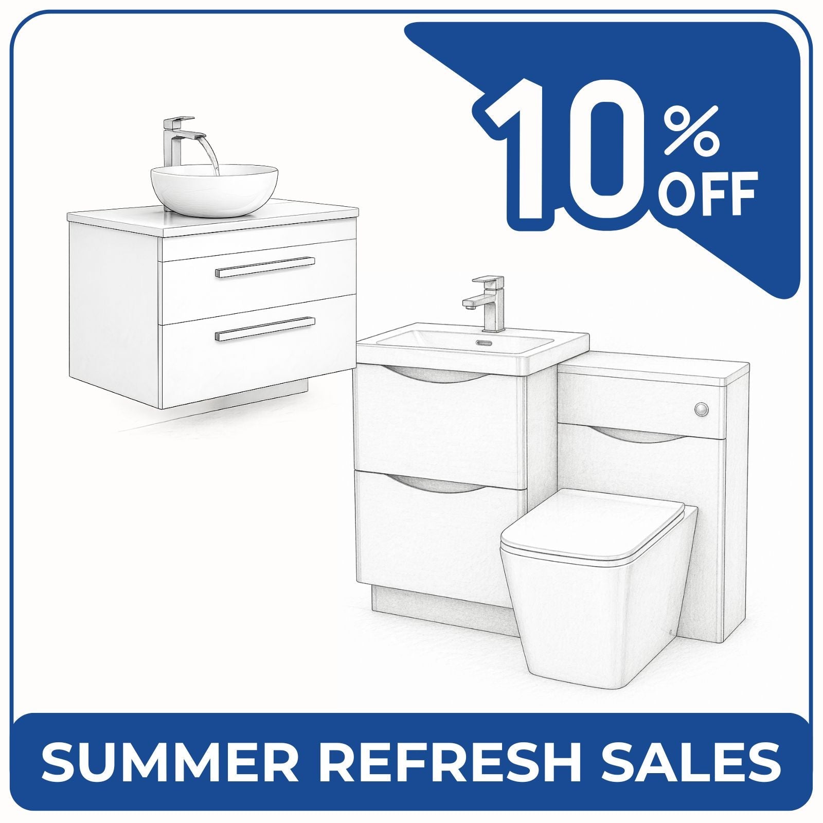Furniture Vanity Storage WC Sales - Bathrooom Republic UK