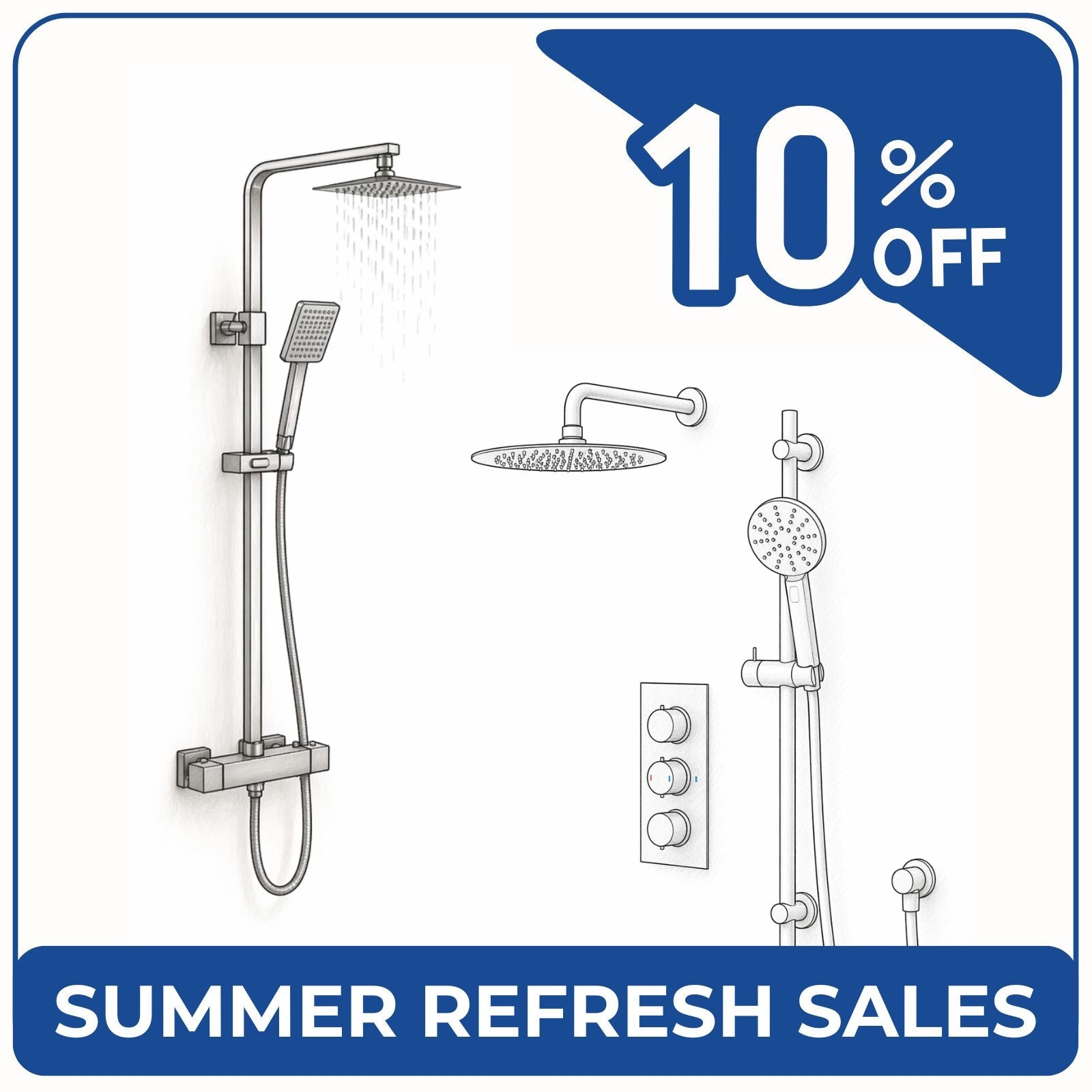 Shower Head Sets Sales - Bathrooom Republic UK