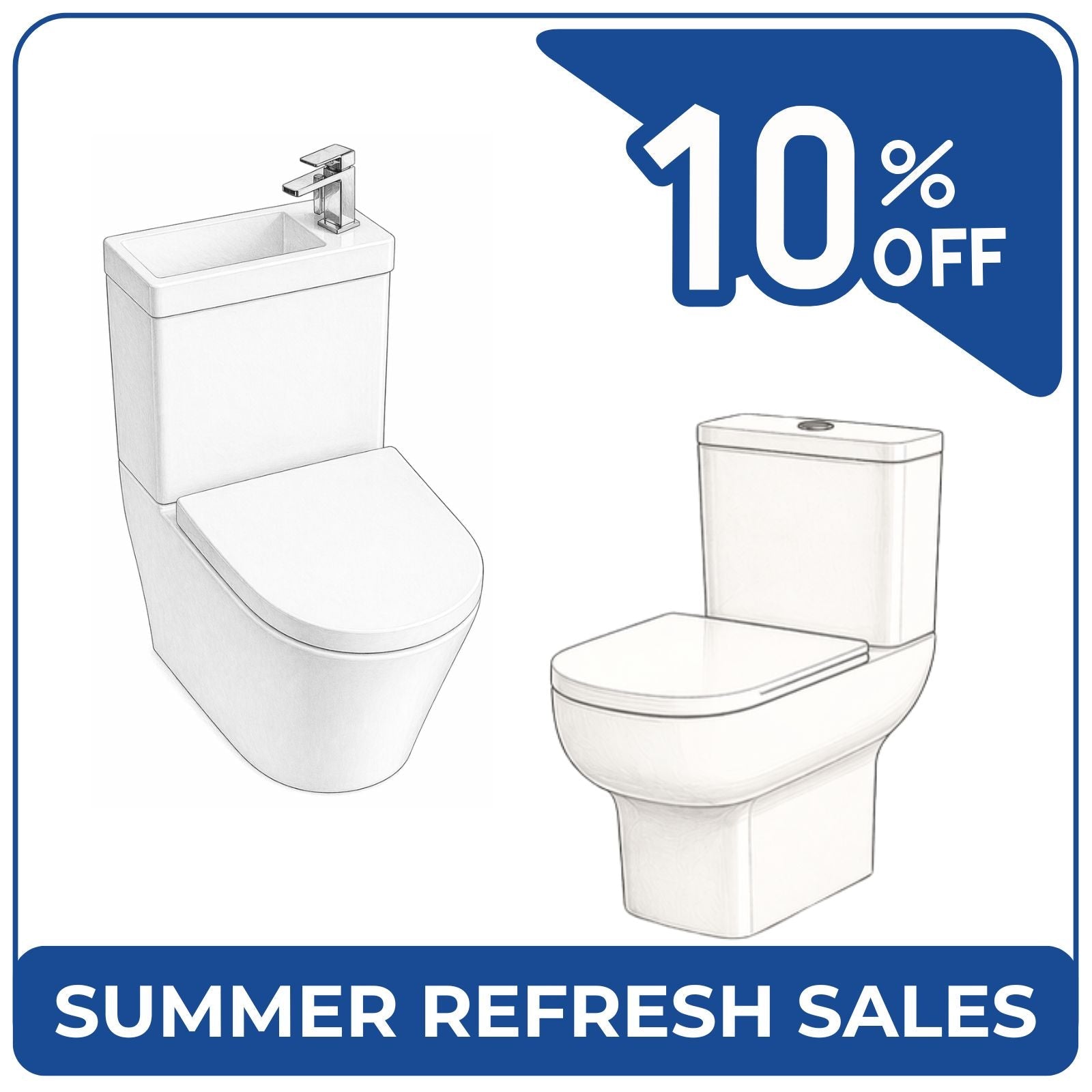 2in1 Toilets Sales - Bathrooom Republic UK