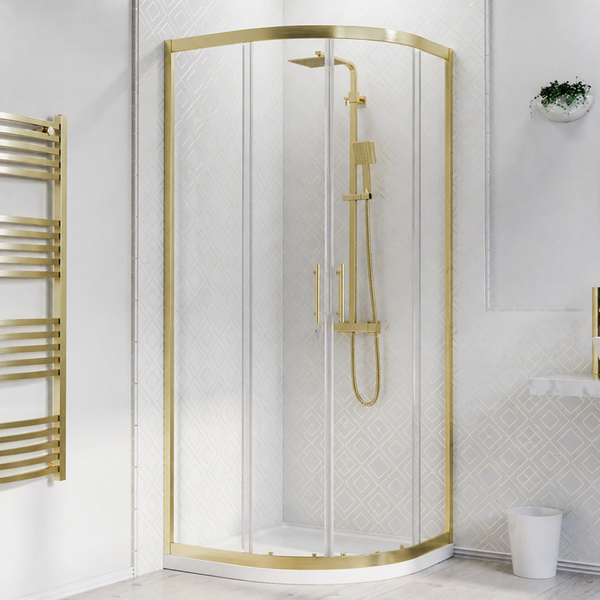 Brushed Brass Doors & Enclosures