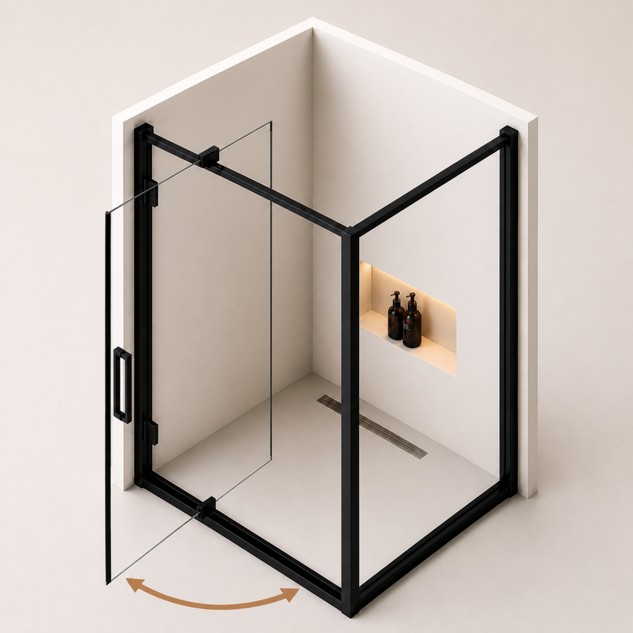 Pivot Door Square Enclosures