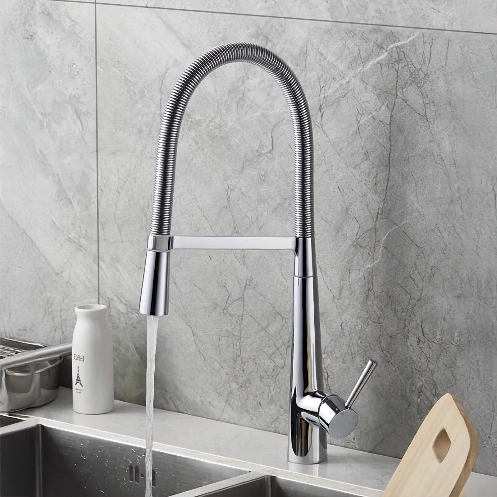 Wander Modern Kitchen Sink Mixer Tap With Pull Out 360 Swivel Spout
