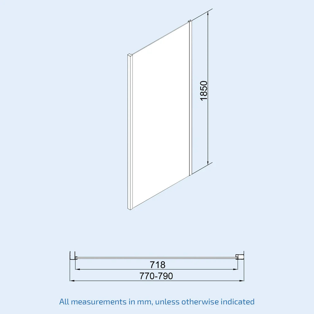 Brushed Brass 900 x 800mm Bi-fold Shower Enclosure + Shower Tray + Waste