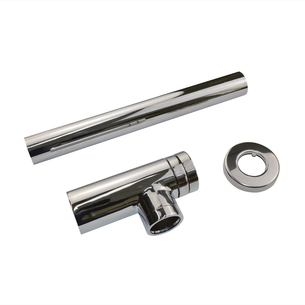 Chrome Bottle Trap and Unslotted Flip Waste for Bathroom Basin Sink