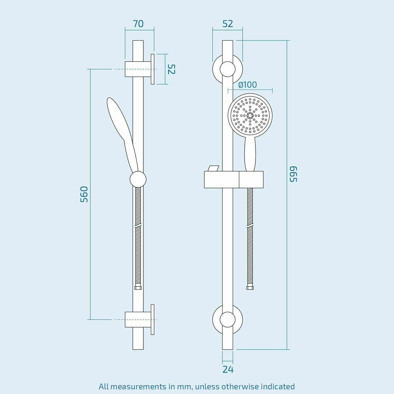 White 1700mm Bath Close Coupled Toilet Slider Rail Shower Basin Tap & Waste