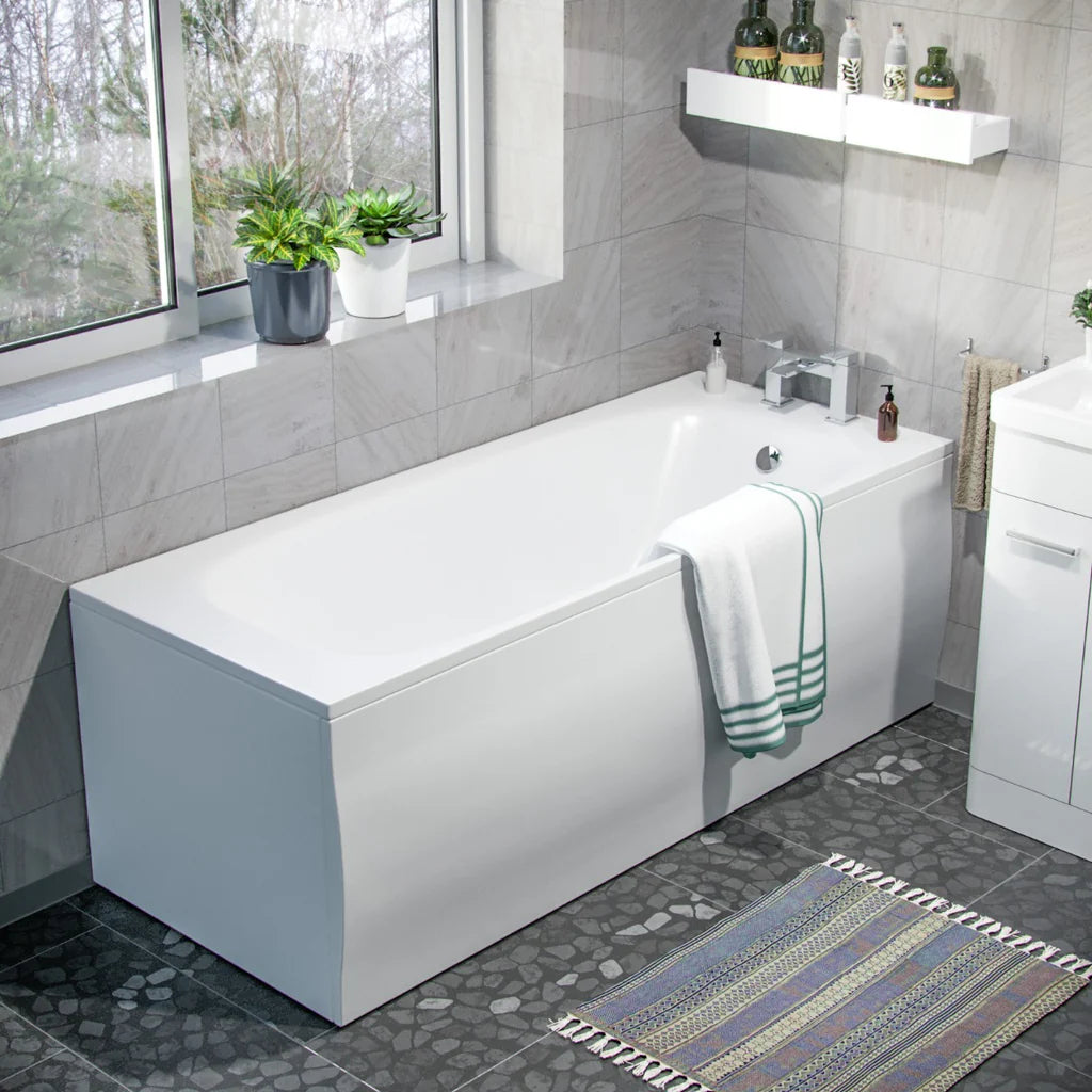 Afern 500mm Basin Vanity Cabinet, WC Unit, Rectangular Shape Toilet & Bath Bathroom Suite