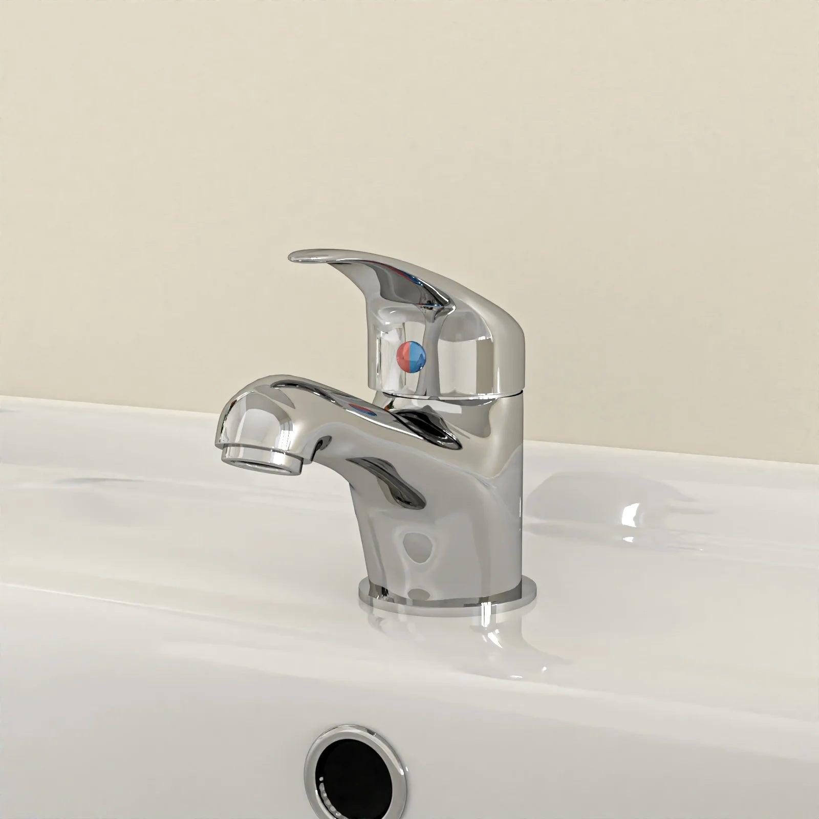 1700mm Round Bath with Screen, 550mm Basin Vanity & Toilet - Set with Chrome Fittings