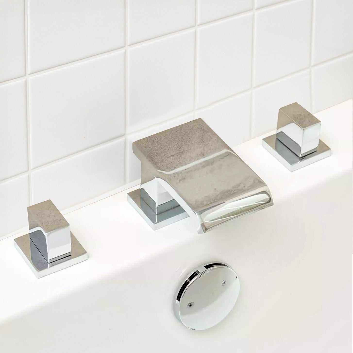 Devon 3-piece Waterfall Bath Filler Tap Chrome