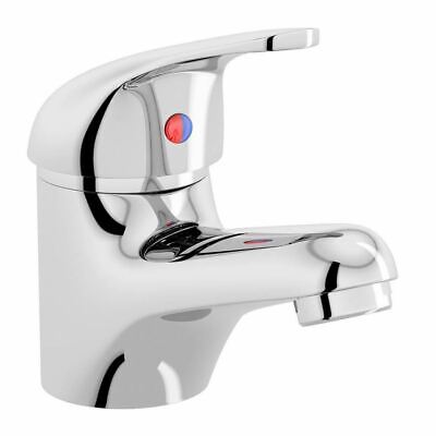 Calsava Modern Chrome Brass Single Lever Bathroom Basin Sink Mono Mixer Tap